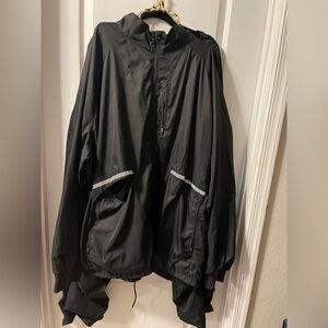 Luxe Black Men's Windbreaker Jacket and matching pants